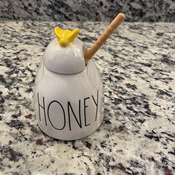 Rae Dunn Other - Rae Dunn White Ceramic JAM or Honey Jar with  Lid 🐝